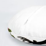 4'lü Kırmızı Ekose Mery Christmas Özel Tasarımlı Dijital Baskılı Yuvarlak Yastık Kırlent Kılıf Seti Realhomes