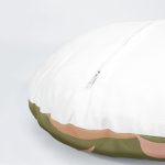 4'lü Özel Tasarım İnce Dal Yaprakları Dijital Baskılı Modern Yuvarlak Yastık Kırlent Kılıf Seti Realhomes