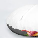 4'lü Renkli Zemin Mum Konseptli Dijital Baskılı Modern Yuvarlak Yastık Kırlent Kılıf Seti Realhomes