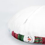 4'lü Kardan Adam & Çam Ağacı Motifli Dijital Baskılı Modern Yuvarlak Yastık Kırlent Kılıf Seti Realhomes