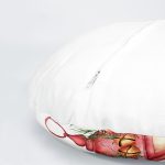 4'lü Gül & Kozalak Özel Tasarımlı Dijital Baskılı Modern Yuvarlak Yastık Kırlent Kılıf Seti Realhomes