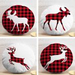 - YuvPtk4luSet804-4lu-Ekose-Geyik-Desenli-Dijital-Baskili-Modern-Yuvarlak-Yastik-Kirlent-Kilif-Seti - Realhomes  4'lü Ekose Geyik Desenli Dijital Baskılı Modern Yuvarlak Yastık Kırlent Kılıf Seti Realhomes