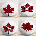 - YuvPtk4luSet806-4lu-Ekose-Yaprak-Tasarimli-Dijital-Baskili-Modern-Yuvarlak-Yastik-Kirlent-Kilif-Seti - Realhomes  4'lü Ekose Yaprak Tasarımlı Dijital Baskılı Modern Yuvarlak Yastık Kırlent Kılıf Seti Realhomes