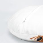 4'lü Özel Çizim Zürafa Tasarımlı Dijital Baskılı Modern Yuvarlak Yastık Kırlent Kılıf Seti Realhomes