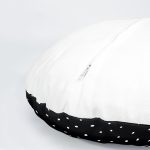 4'lü Siyah Beyaz Zemin Kaktüs Çizimli Dijital Baskılı Modern Yuvarlak Yastık Kırlent Kılıf Seti Realhomes