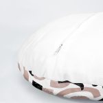 4'lü Gold Tropik Yaprak Tasarımlı Modern Dijital Baskılı Yuvarlak Yastık Kırlent Kılıf Seti Realhomes