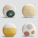 4'lü Pastel Renkli Çizgili Dijital Baskılı Modern Yuvarlak Yastık Kırlent Kılıf Seti Realhomes