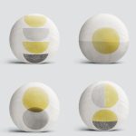 4'lü Soyut Çizimli Pastel Renkli Özel Tasarım Dijital Baskılı Yuvarlak Yastık Kırlent Kılıf Seti Realhomes