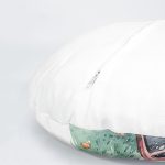 4'lü Çam Ağaçlı Araba Desenli Dijital Baskılı Modern Yuvarlak Yastık Kırlent Kılıf Seti Realhomes