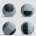 4'lü Açık Füme Renkli Onedraw Çizimli Dijital Baskılı Modern Yuvarlak Yastık Kırlent Kılıf Seti Realhomes