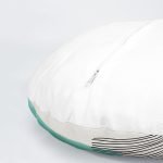 4'lü Koyu Fildişi Renkli Onedraw Tasarımlı Dijital Baskılı Modern Yuvarlak Yastık Kırlent Kılıf Seti Realhomes