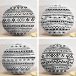 4'lü Özel Tasarım İskandinav Tasarımlı Dijital Baskılı Modern Yuvarlak Yastık Kırlent Kılıf Seti Realhomes