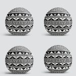 4'lü Özel Tasarım İskandinav Tasarımlı Dijital Baskılı Modern Yuvarlak Yastık Kırlent Kılıf Seti Realhomes