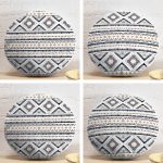 4'lü Özel Tasarım İskandinav Çizimli Dijital Baskılı Modern Yuvarlak Yastık Kırlent Kılıf Seti Realhomes