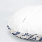 4'lü Kot Zeminde Kristal ve Yaprak Motifli Modern Dekoratif Yuvarlak Yastık Kırlent Kılıf Seti Realhomes