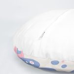 4'lü Renkli Zemin Kelebek Desenli Dijital Baskılı Modern Yuvarlak Yastık Kırlent Kılıf Seti Realhomes