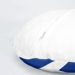 4'lü Lacivert Geometrik Çizimler Özel Tasarım Dijital Baskılı Yuvarlak Yastık Kırlent Kılıf Seti Realhomes