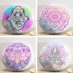 - YuvPtk4luSet9-4lu-RealHomes-Ozel-Tasarim-Fatma-Ana-Eli-Desenli-Yuvarlak-Yastik-Kirlent-Kilif-Seti - Realhomes  4'lü RealHomes Özel Tasarım Fatma Ana Eli Desenli Yuvarlak Yastık Kırlent Kılıf Seti Realhomes