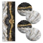 Nazar Boncuklu 4'lü Yuvarlak Kırlent Kılıfı ve Runner Seti Realhomes