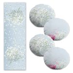 Ekose Geyik Yılbaşı Motifli 4 Yuvarlak Kırlent Kılıfı ve 1 Runner Seti Realhomes