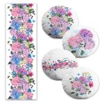 Parfüm Şişesi Tasarımlı 4 Yuvarlak Kırlent Kılıfı ve 1 Runner Seti Realhomes