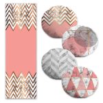 Sevgililer Günü Kombinli Özel Tasarım Runner ve Yuvarlak Yastık Kılıfı Seti Realhomes