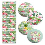 Bohem Çizimler Tasarımlı 4 Yuvarlak Kırlent Kılıfı ve 1 Runner Seti Realhomes