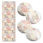 Çapa Motifli Denizci Tasarımlı 4 Yuvarlak Kırlent Kılıfı ve 1 Runner Seti Realhomes