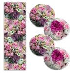 Özel Tasarımlı Modern 4 Yuvarlak Kırlent Kılıfı ve 1 Runner Seti Realhomes