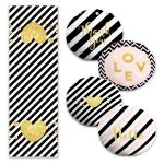 Kurumuş Tropik Yaprak Çizimli 4 Yuvarlak Kırlent Kılıfı ve Runner Seti Realhomes