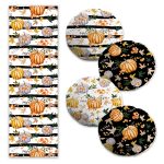 Özel Tasarım Kabak Desenli 4 Yuvarlak Kırlent Kılıfı ve Runner Seti Realhomes