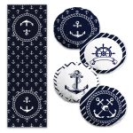 Bohem Tasarımlı Dijital Baskılı 4 Yuvarlak Kırlent 1 Runner Seti Realhomes