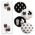 Gri & Siyah Yılbaşı Hediye Paketleri Özel Tasarım 4 Yuvarlak Kırlent 1 Runner Seti Realhomes