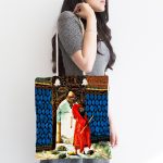 Kaplumbağa Terbiyecisi Dijital Baskılı Kumaş Plaj Çantası Realhomes