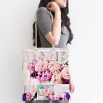 - Canta-184-1 - Realhomes Çiçek Bahçesi Dijital Baskılı Kumaş Plaj Çantası Realhomes