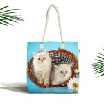 - Canta-209 - Realhomes Realhomes Özel Tasarım Çiçek Desenli Kumaş Plaj Çantası Realhomes