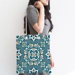 Özel Tasarım Motifli Dijital Baskılı Modern Kumaş Plaj Çantası Realhomes