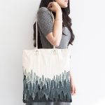 - Canta-2244-1 - Realhomes Orman Temalı Dijital Baskılı Modern Kumaş Plaj Çantası Realhomes