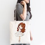 - Canta-2326-1 - Realhomes Fashion Girl Desenli Kumaş Plaj Çantası Realhomes