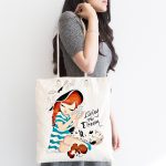 - Canta-2328-1 - Realhomes Living The Dream Yazılı Kumaş Plaj Çantası Realhomes