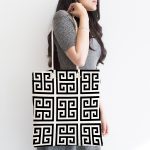 - Canta-3375-1 - Realhomes Özel Tasarım Crafts Motifli Dijital Baskılı Kumaş Plaj Çantası Realhomes