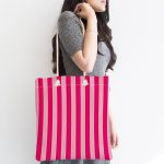 - Canta-3414-1 - Realhomes Victoria Pembesi Modern Tasarımlı Dijital Baskılı Kumaş Plaj Çantası Realhomes