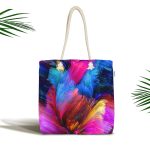 - Canta-3655 - Realhomes 3 Boyutlu Dijital Baskılı Kumaş Plaj Çantası Realhomes