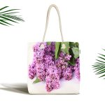 - Canta-3657 - Realhomes Göz Motifli Özel Tasarım Dijital Baskılı Kumaş Plaj Çantası Realhomes