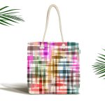 Spring Özel Tasarım Dijital Baskılı Kumaş Plaj Çantası Realhomes