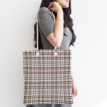 Ekose Özel Tasarım Dijital Baskılı Kumaş Plaj Çantası Realhomes