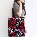 Modern Sanat Tasarımlı Dijital Baskılı Kumaş Plaj Çantası Realhomes