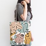 Realhomes Bohemian Rustic Özel Tasarım Dijital Baskılı Kumaş Plaj Çantası Realhomes