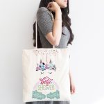 - Canta-4358-1 - Realhomes Baby Shower Temalı Özel Tasarımlı Dijital Baskılı Çocuk Odası Kumaş Plaj Çantası Realhomes