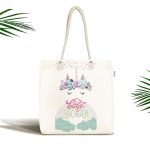 - Canta-4358 - Realhomes Baby Shower Temalı Özel Tasarımlı Dijital Baskılı Çocuk Odası Kumaş Plaj Çantası Realhomes